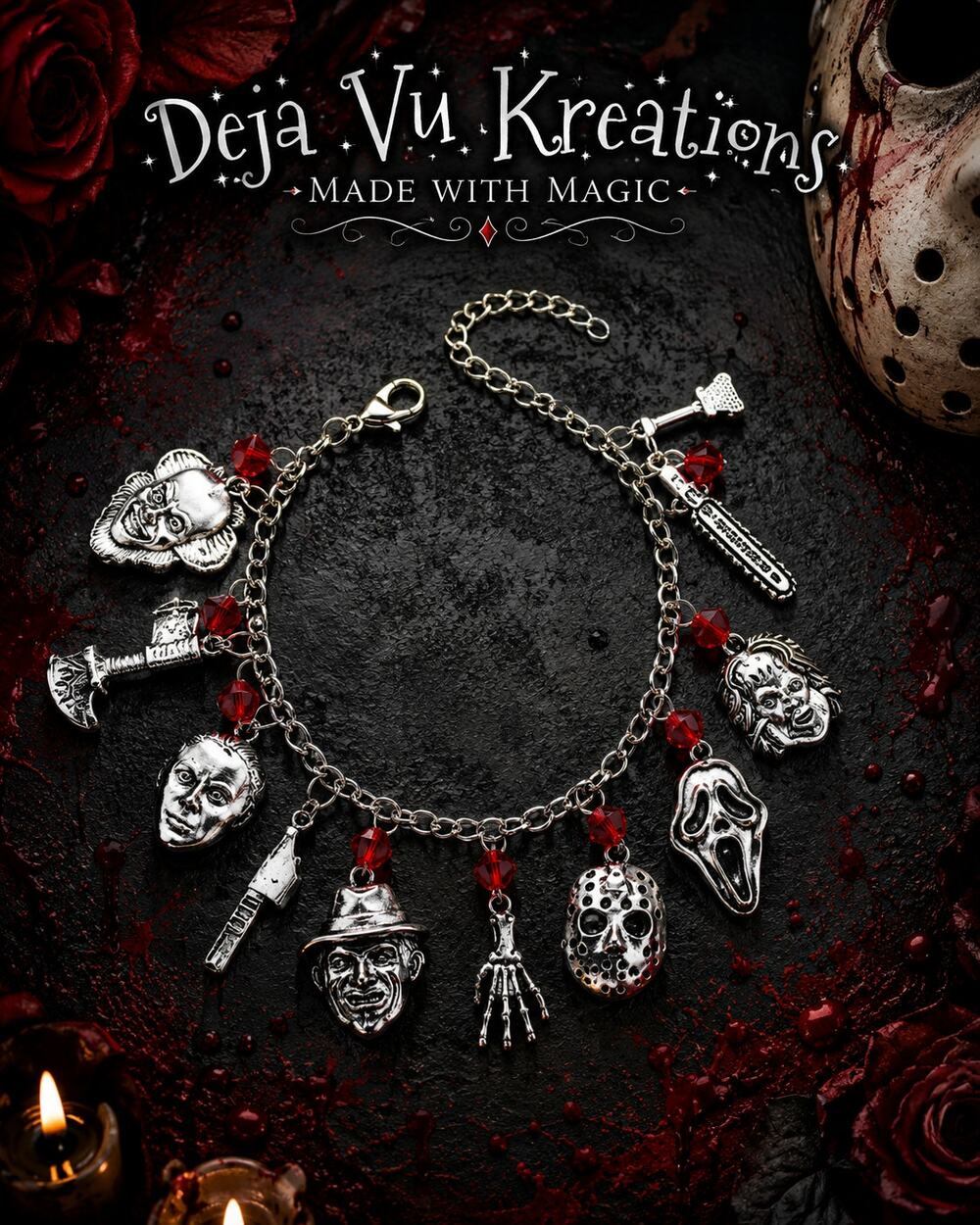 Horror Movie Charm Bracelet